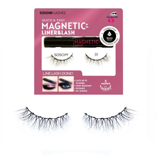 Picture of Magnetic lashes with eyeliner 01