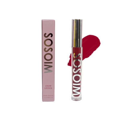 Picture of Deep red liquid lipstick 